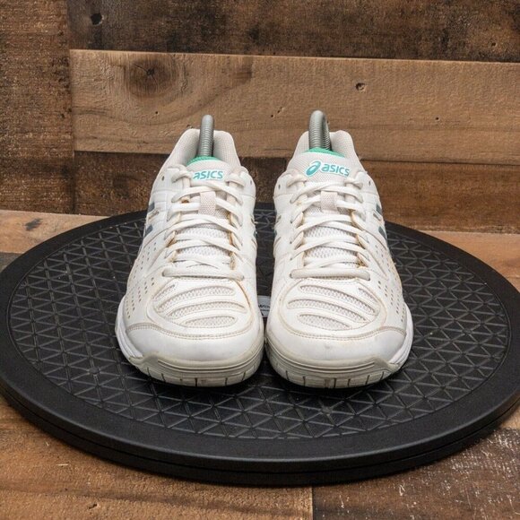 ASICS GEL DEDICATE WOMENS ATHLETIC SHOES RUNNING VOLLEYBALL WHITE LEATHER SZ 7.5 - Picture 2 of 9
